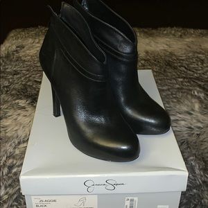 Black leather Jessica Simpson Bootie